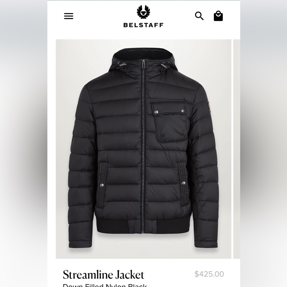 Belstaff Men Streamline Down jacket size 48 IT